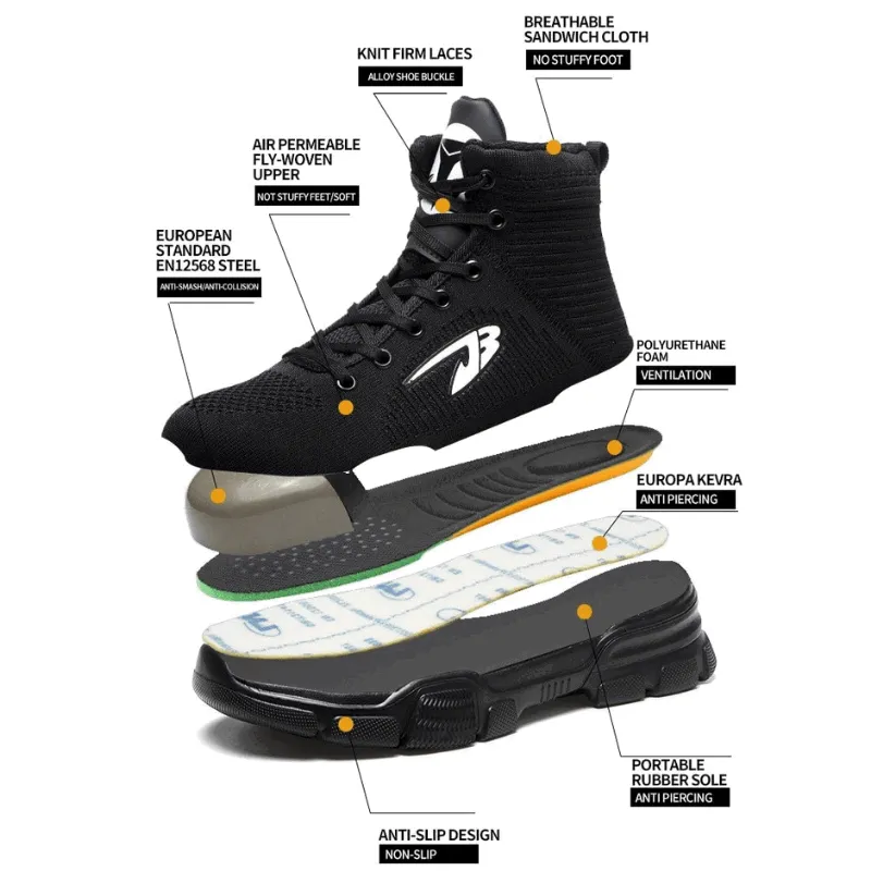 JB Ericrest High Top Safety Steel Toe Shoes