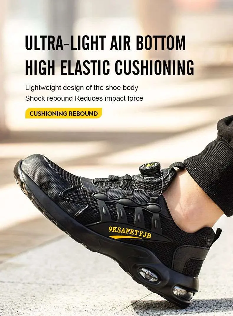 JB Fly Weaving 600 Quick Lace Steel Toe Shoes