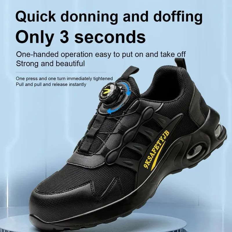 JB Fly Weaving 600 Quick Lace Steel Toe Shoes