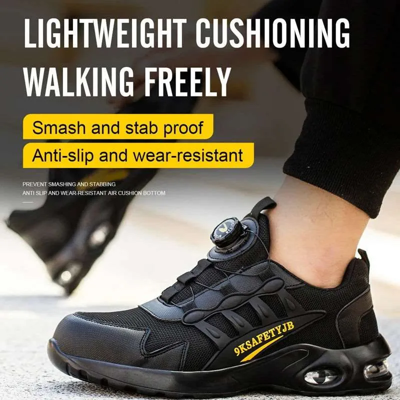 JB Fly Weaving 600 Quick Lace Steel Toe Shoes