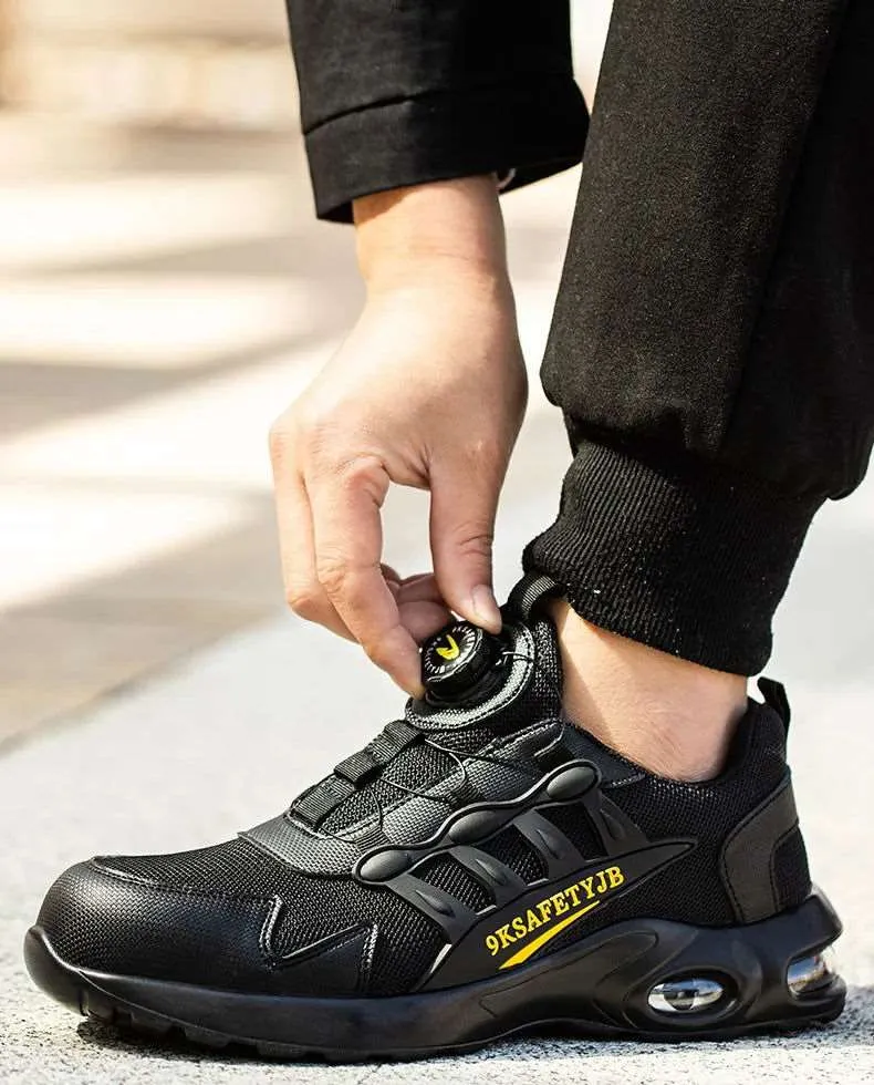 JB Fly Weaving 600 Quick Lace Steel Toe Shoes
