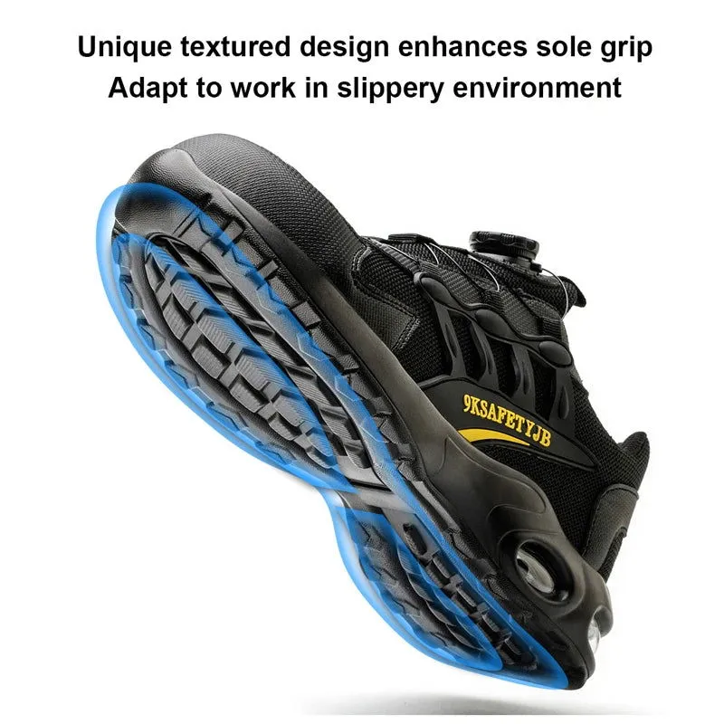 JB Fly Weaving 600 Quick Lace Steel Toe Shoes