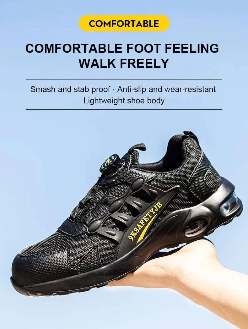JB Fly Weaving 600 Quick Lace Steel Toe Shoes
