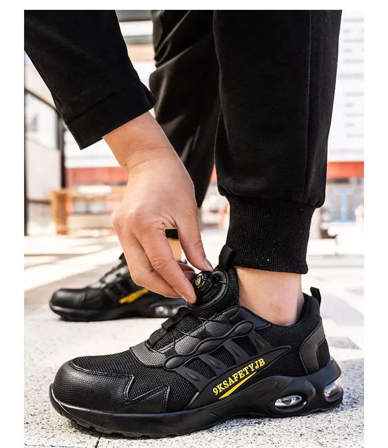 JB Fly Weaving 600 Quick Lace Steel Toe Shoes