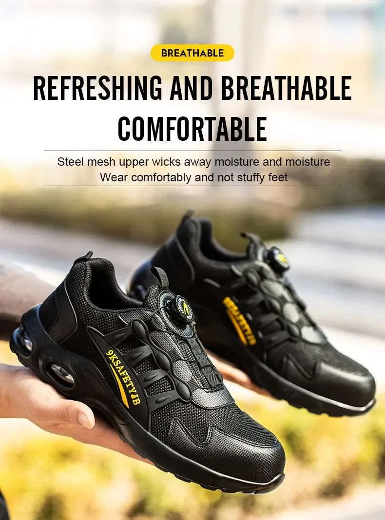 JB Fly Weaving 600 Quick Lace Steel Toe Shoes