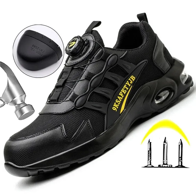 JB Fly Weaving 600 Quick Lace Steel Toe Shoes