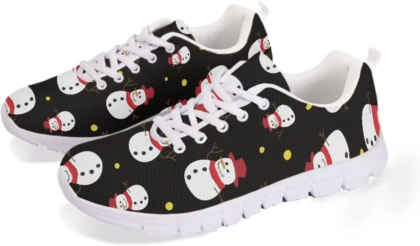 Jeiento Christmas Shoes for Women Running Sneaker Lightweight Walking Jogging Sports Shoes