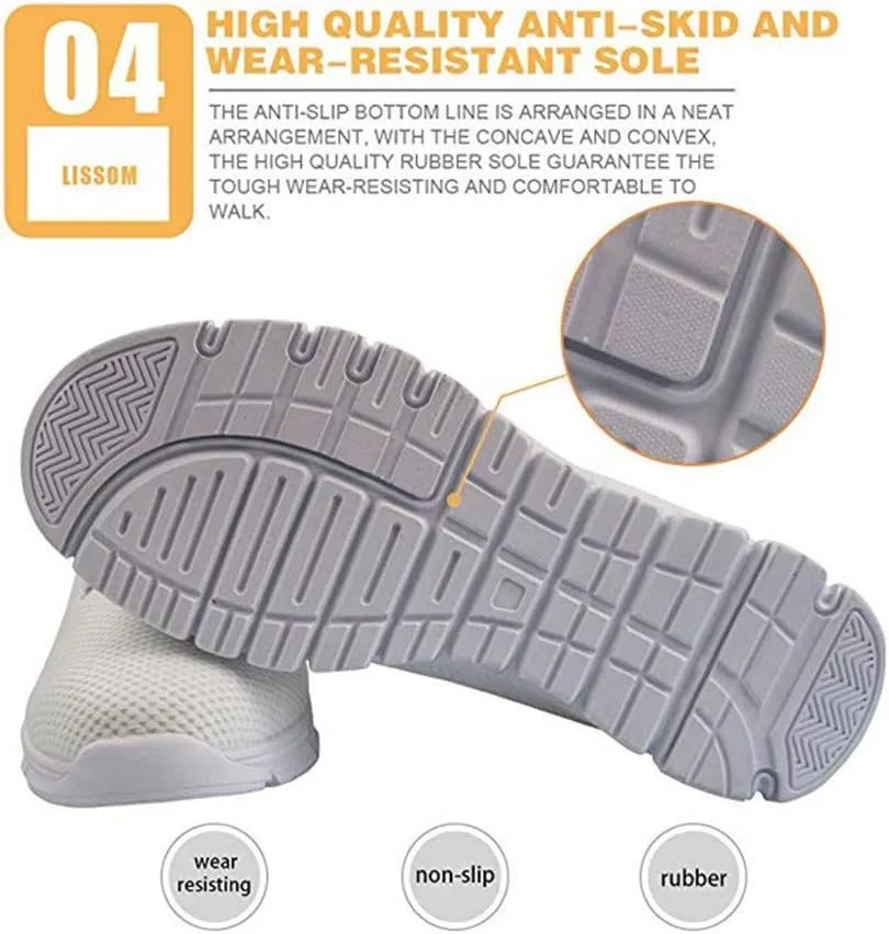Jeiento Christmas Shoes for Women Running Sneaker Lightweight Walking Jogging Sports Shoes