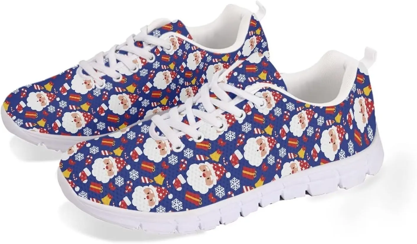 Jeiento Christmas Shoes for Women Running Sneaker Lightweight Walking Jogging Sports Shoes