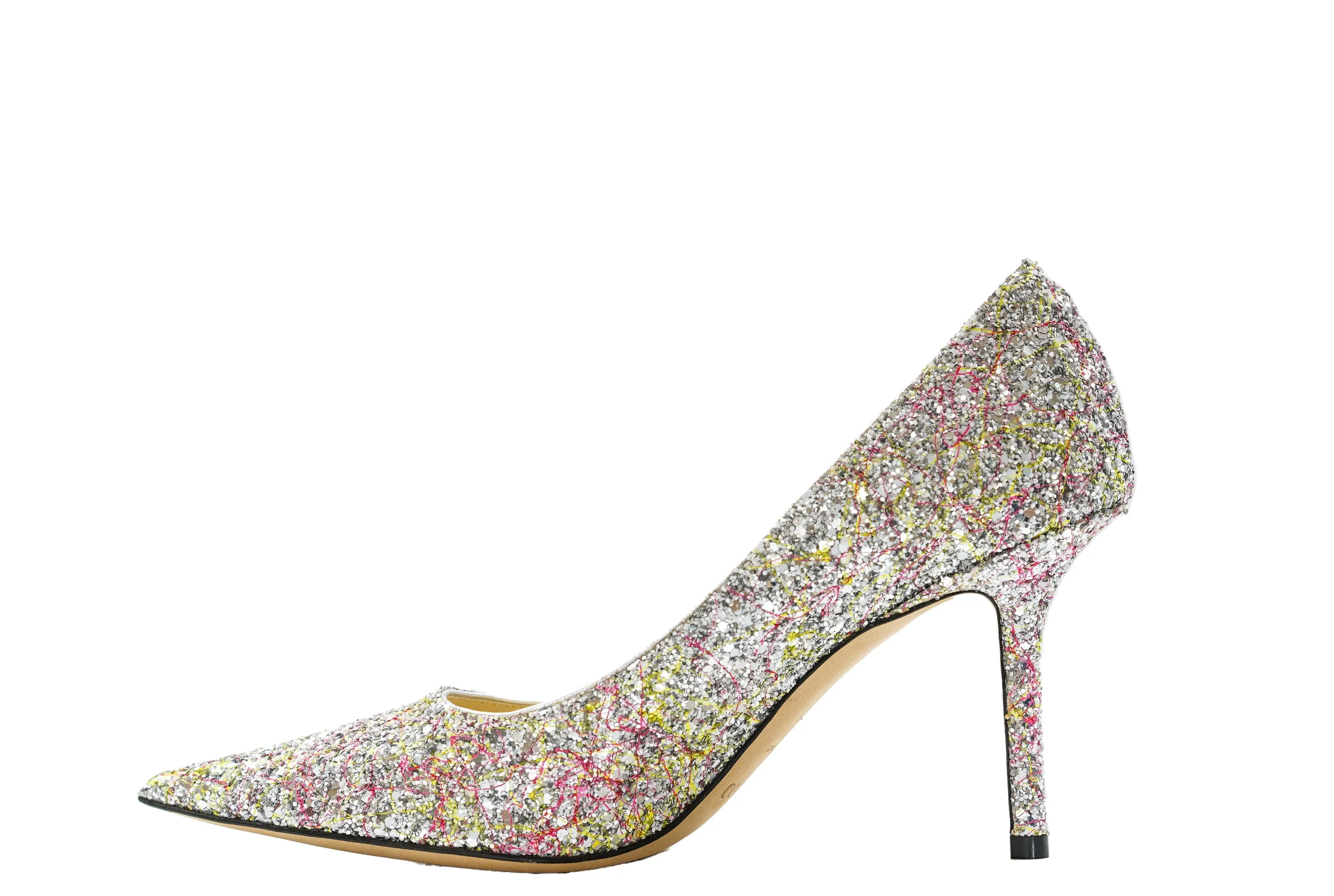 Jimmy Choo Women's Multi Colour Glitter Shoes Love 85 40% OFF