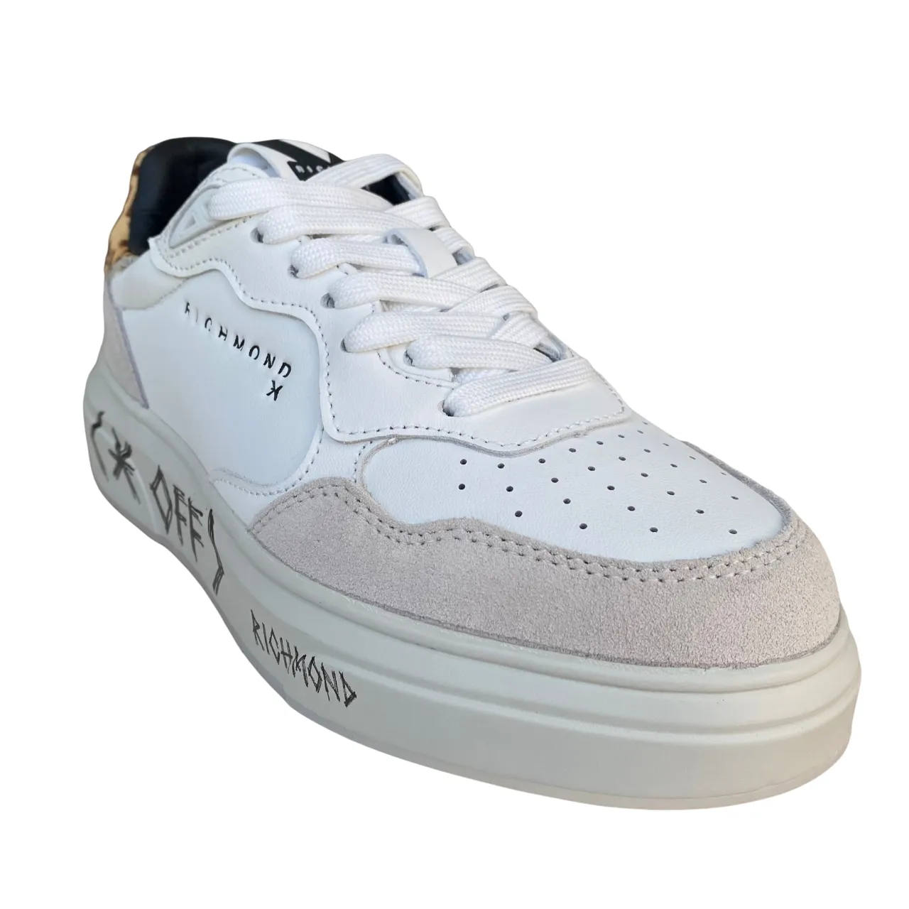 John Richmond scarpa sneaker da donna 22309/CP C avorio medieval - themed running option