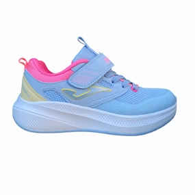 Joma scarpa da ginnastica da bambina Ferro 25 JFERRS2505V celeste-rosa Impact Resistant Heel Cup