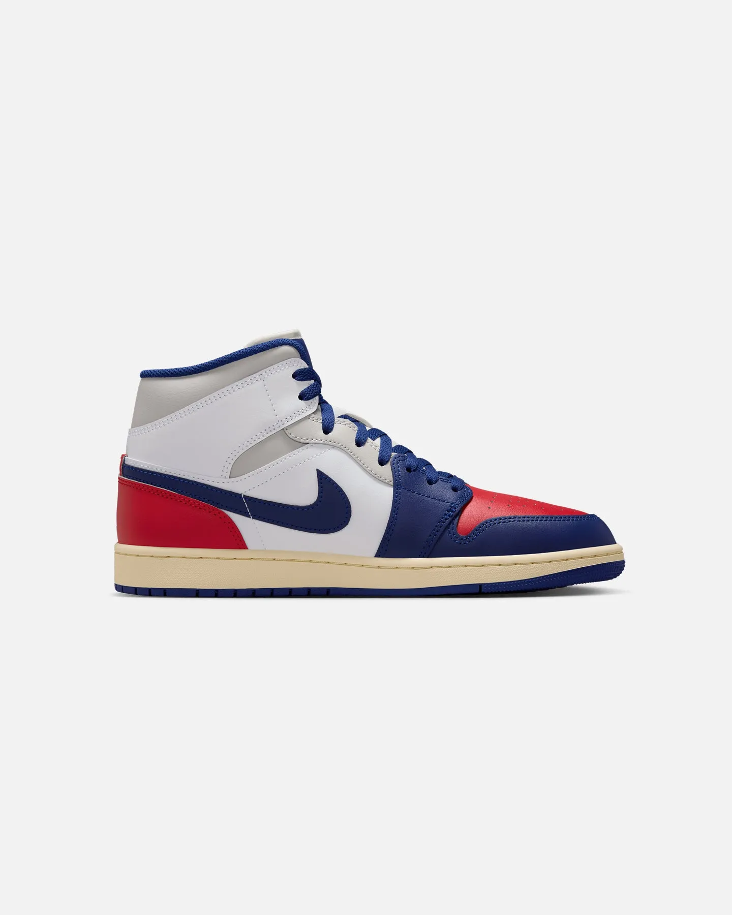Jordan Air Jordan 1 Mid "Obama" White/Royal Quick Outing Knit Upper Material