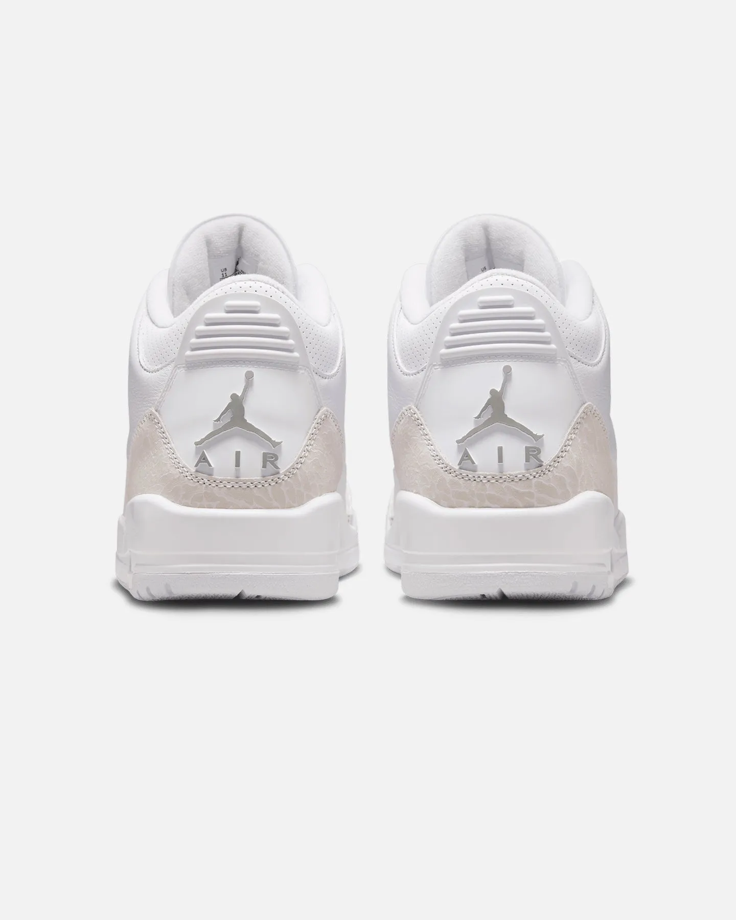 Breathable surface SoftMaterial Jordan Air Jordan 3 Retro "Pure Money" White/Silver