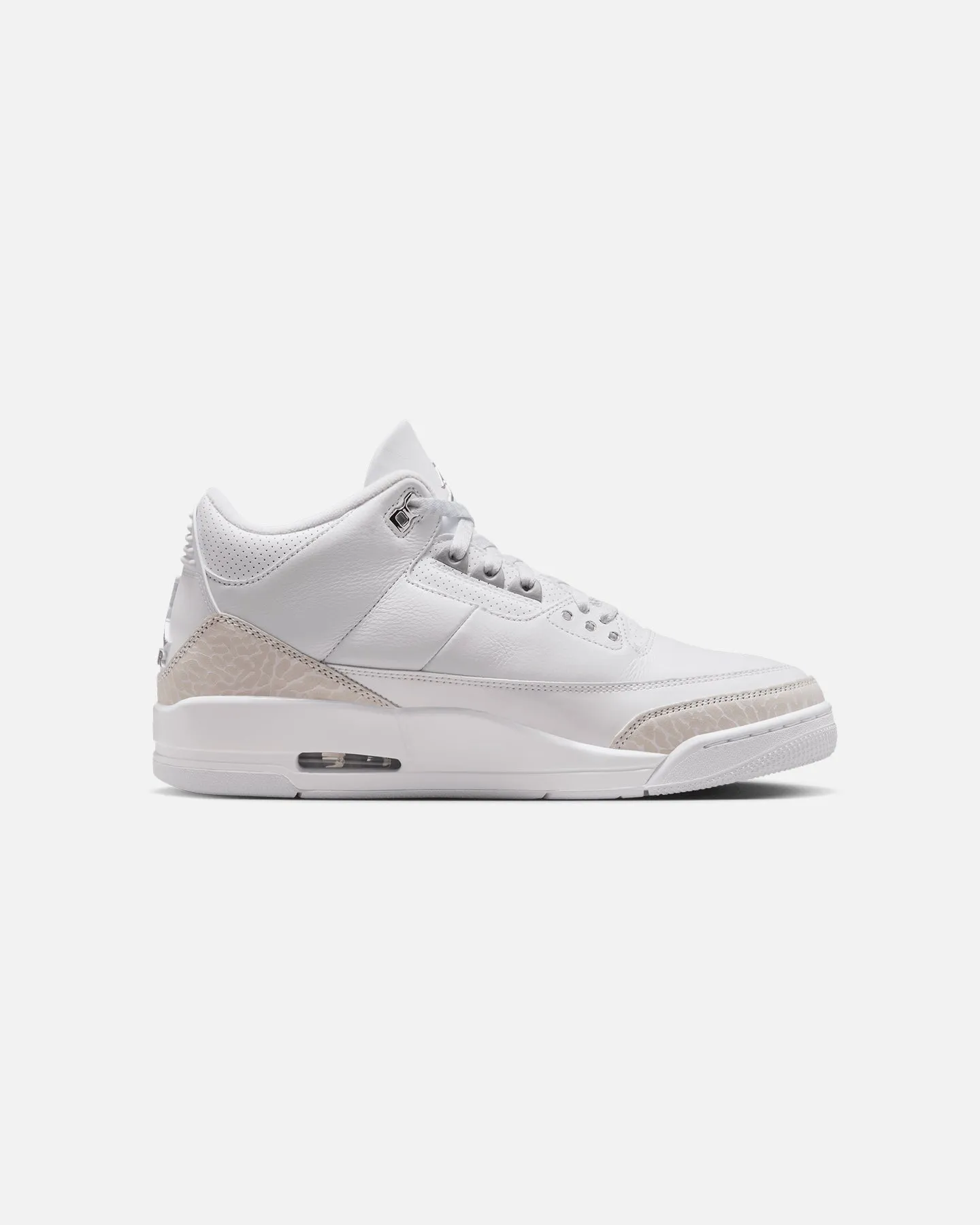 Jordan Air Jordan 3 Retro "Pure Money" White/Silver Walk Commute