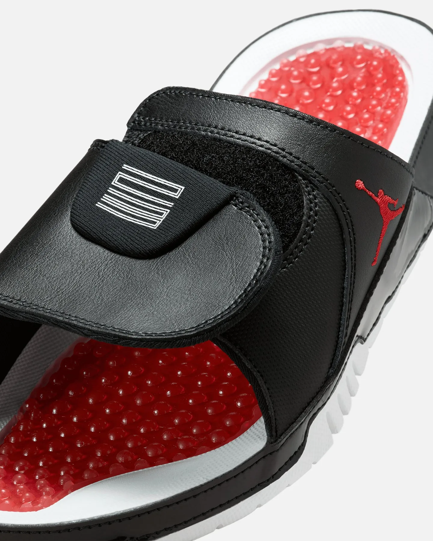 Jordan Hydro XI Retro Slides Black/White Soft Straps