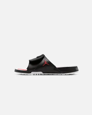 Slip Resistant Outsole Closed Toe Design Jordan Hydro XI Retro Slides Black/White