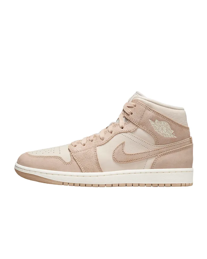 velcro shoes Jordan scarpa sneakers da adulti AirJordan 1 Mid SE FJ3448-200 beige-marroncino chiaro
