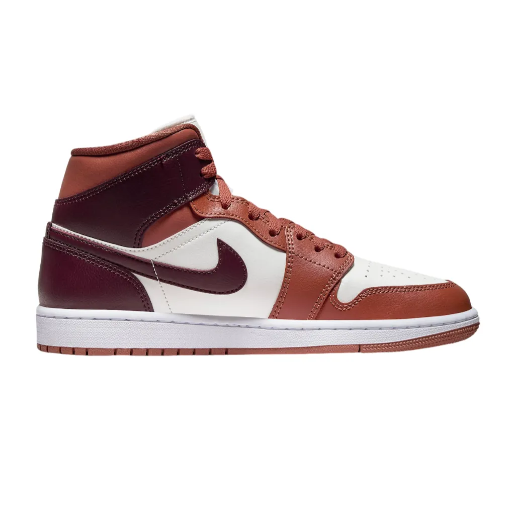 TPU Stability Jordan scarpa sneakers da adulto Air Jordan 1 Mid BQ6472 200 pesca-bianco-mattone
