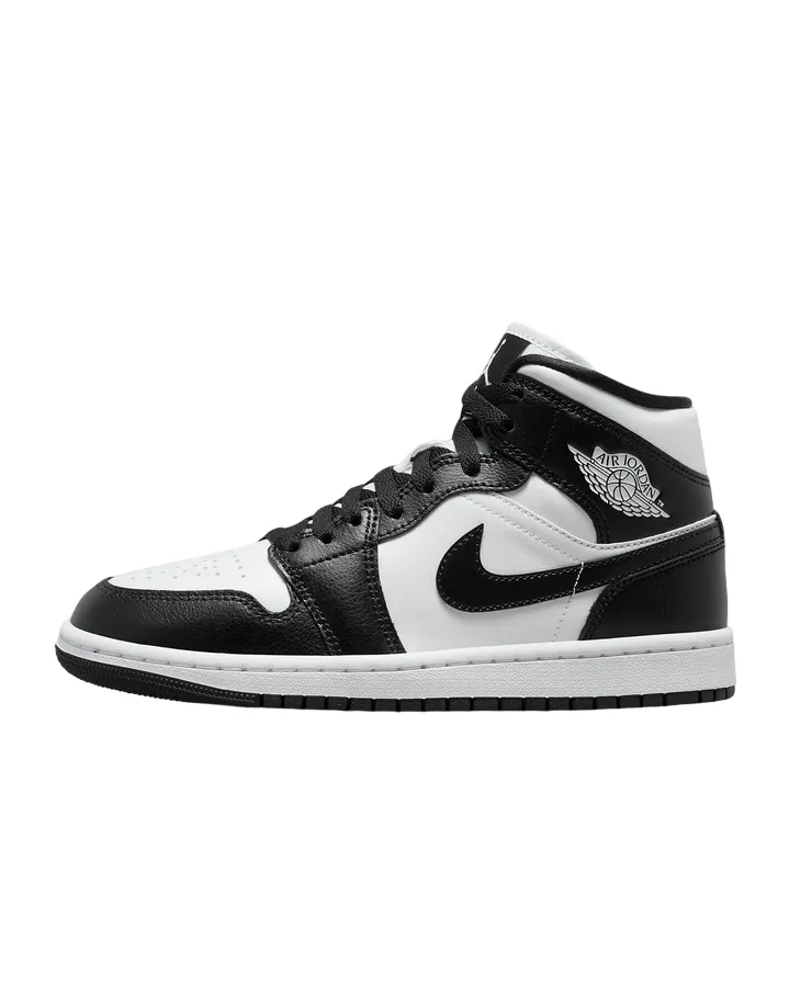Jordan scarpa sneakers da donna Air Jordan 1 Mid DV0991 101 bianco-nero running with a bandana Energy Capturing Design