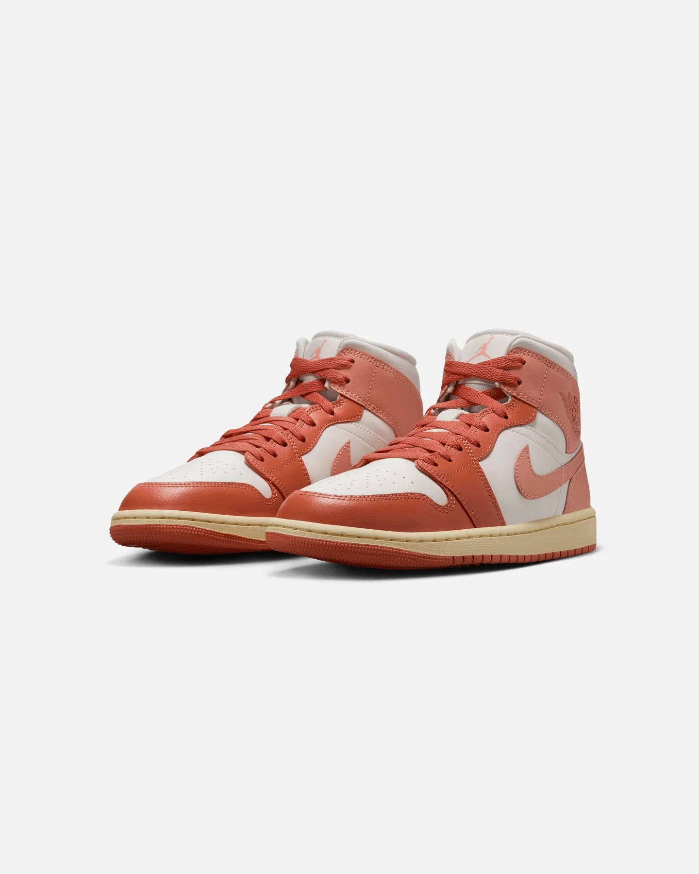 Odor Control Technology polo shoes Jordan Women's Air Jordan 1 Mid Sail/Lt Madder Root