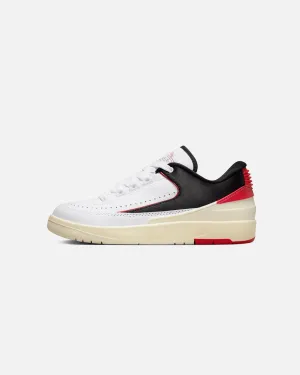 Jordan Women's Air Jordan 2 Retro Low "Chicago" White/University Red fashion - forward shoe intention