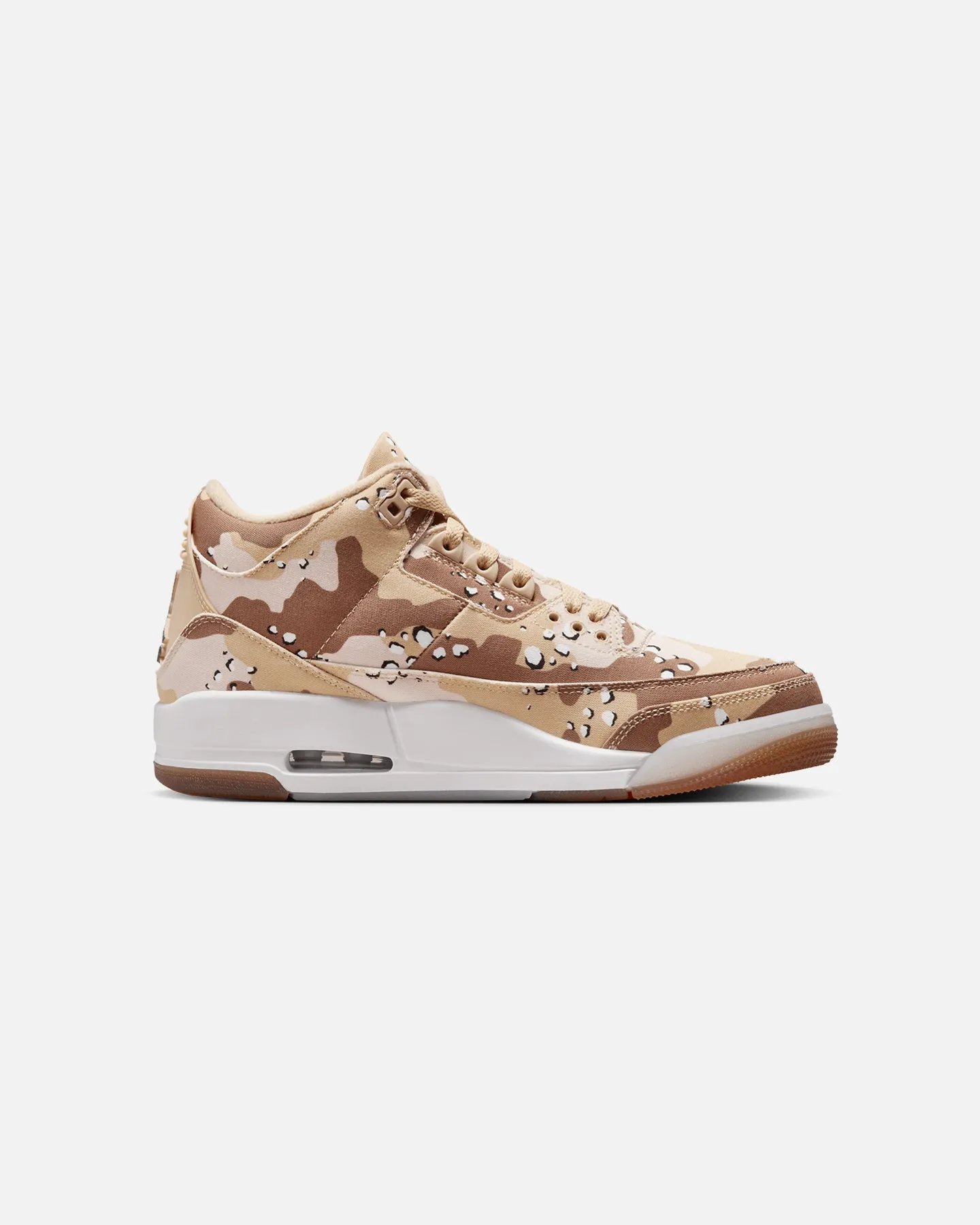 Jordan Women's Air Jordan 3 Retro Tex "Desert Camo" Dk Driftwood Quality Ultra Cushion Collar