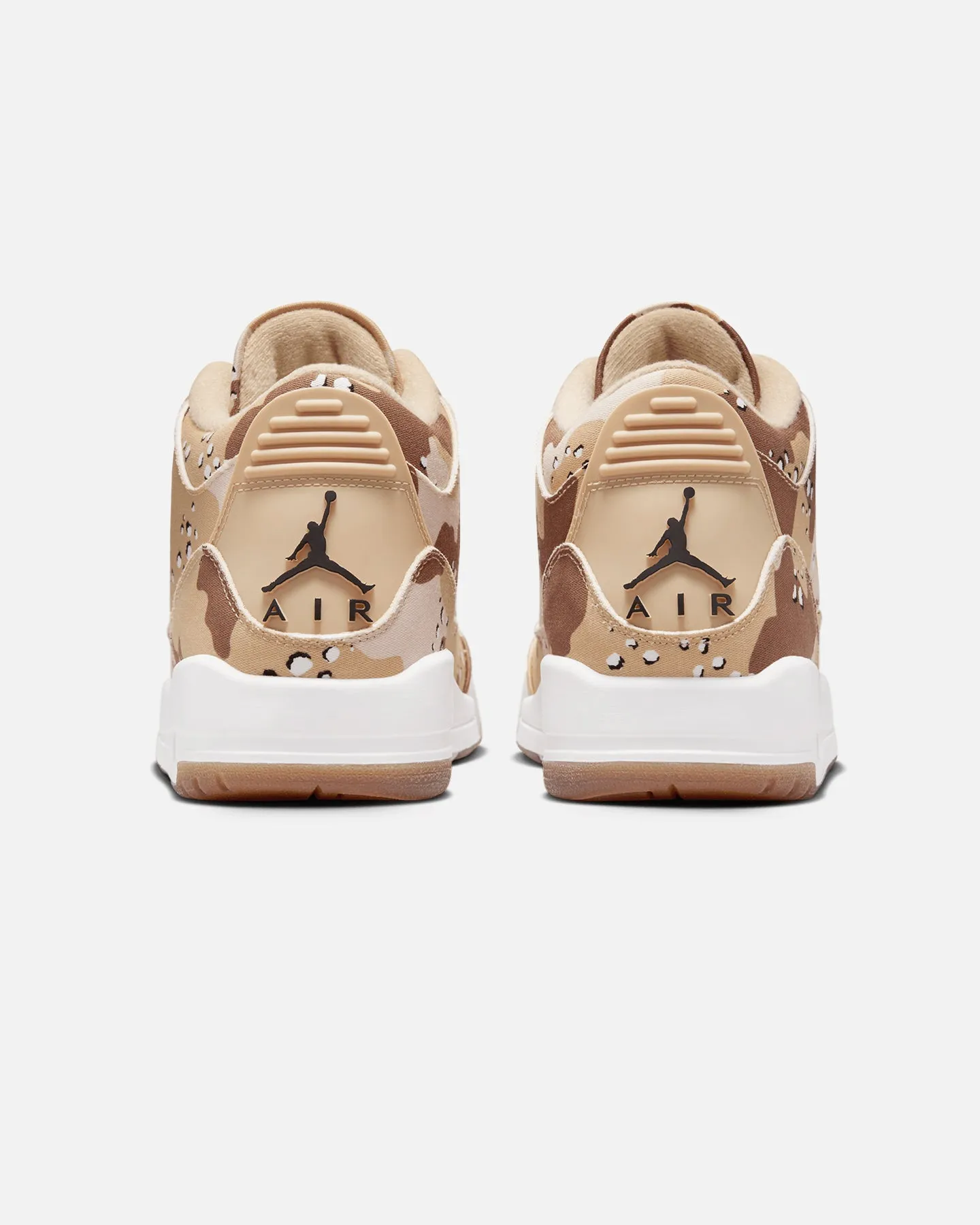Jordan Women's Air Jordan 3 Retro Tex "Desert Camo" Dk Driftwood shock - plate running gear Vortex Traction Lugs