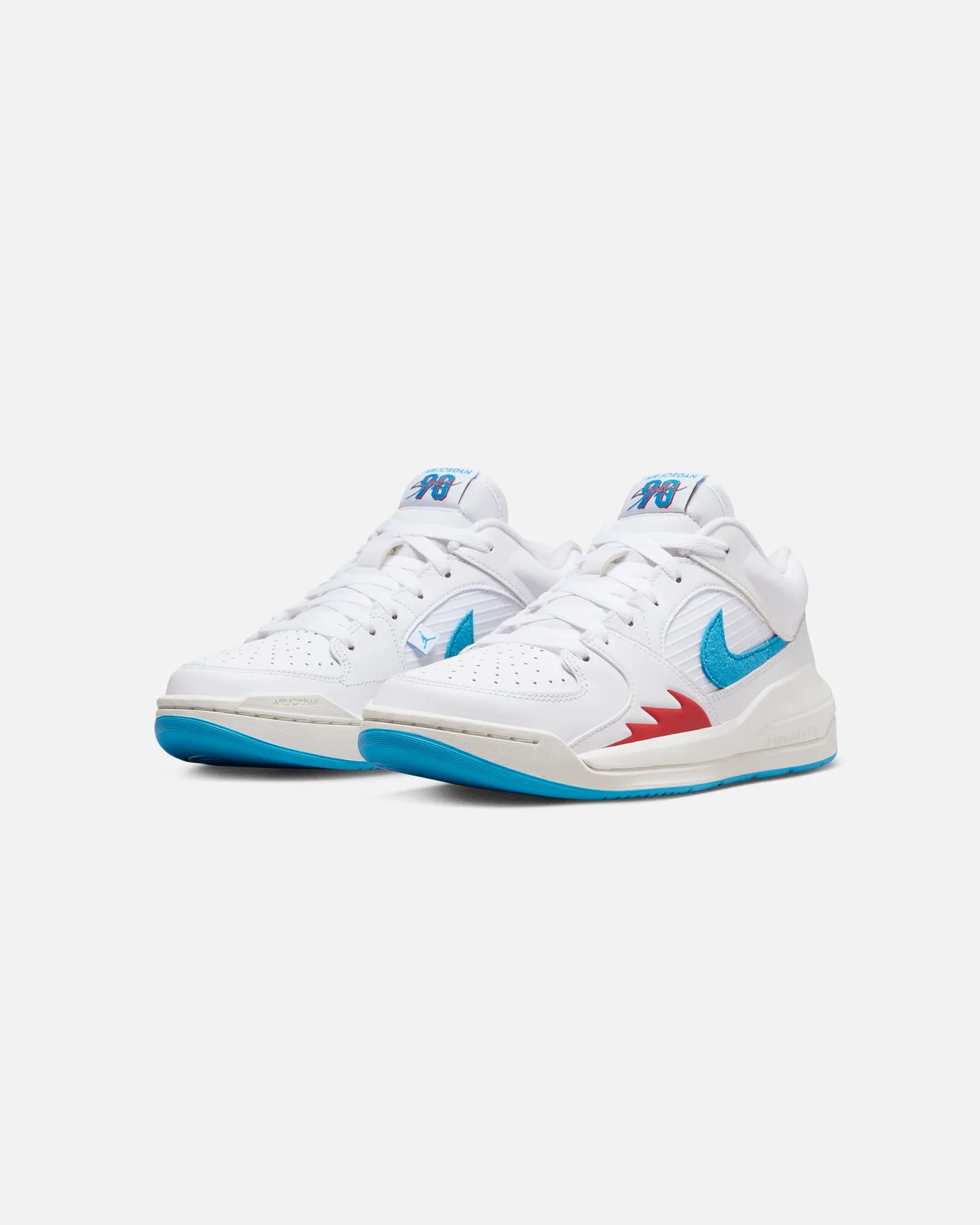 amateur - use shoes Comfortable Tongue Jordan Women's Stadium 90 White/Dark Powder