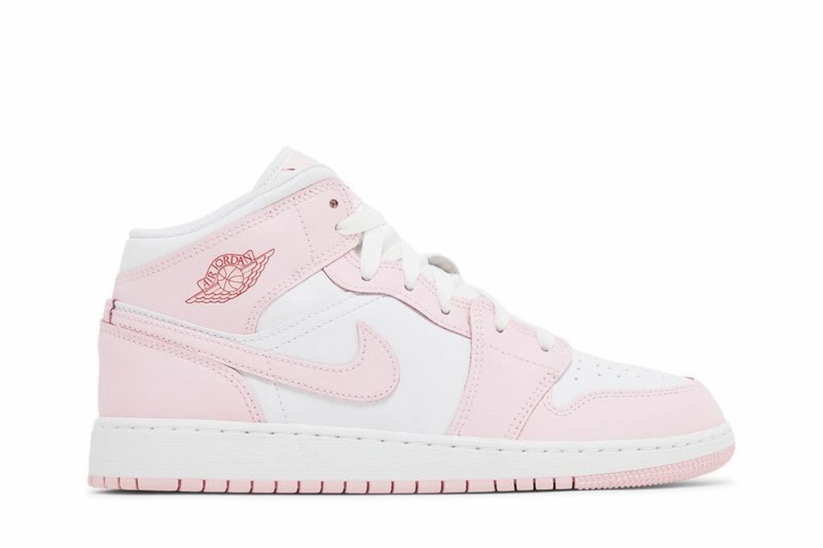 Chic Wear Lateral Support Frame Jordan 1 Mid Pink Foam Fire Red (GS)