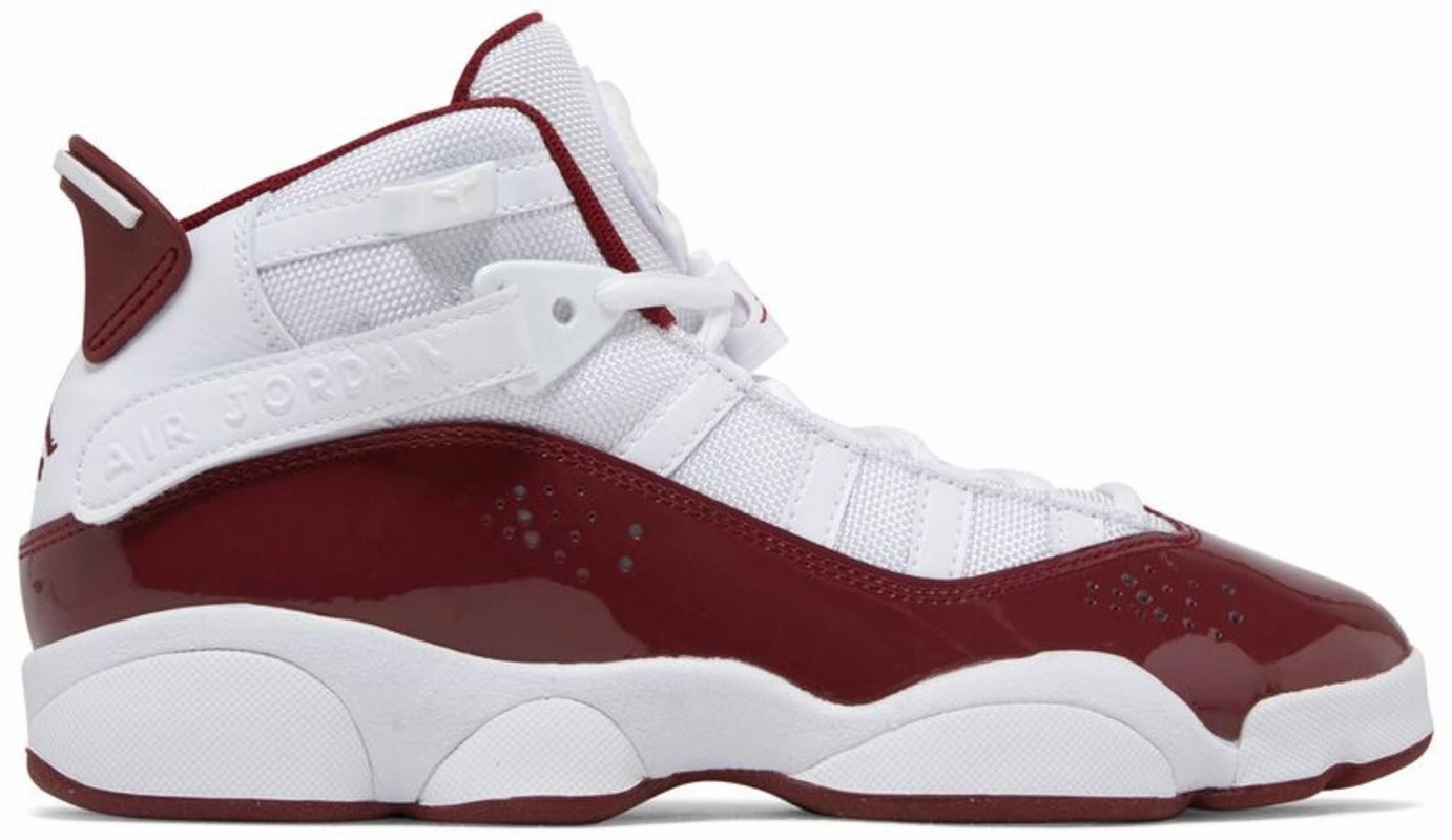 Comfortable to wear Jordan 6 Rings White Team Red (GS)