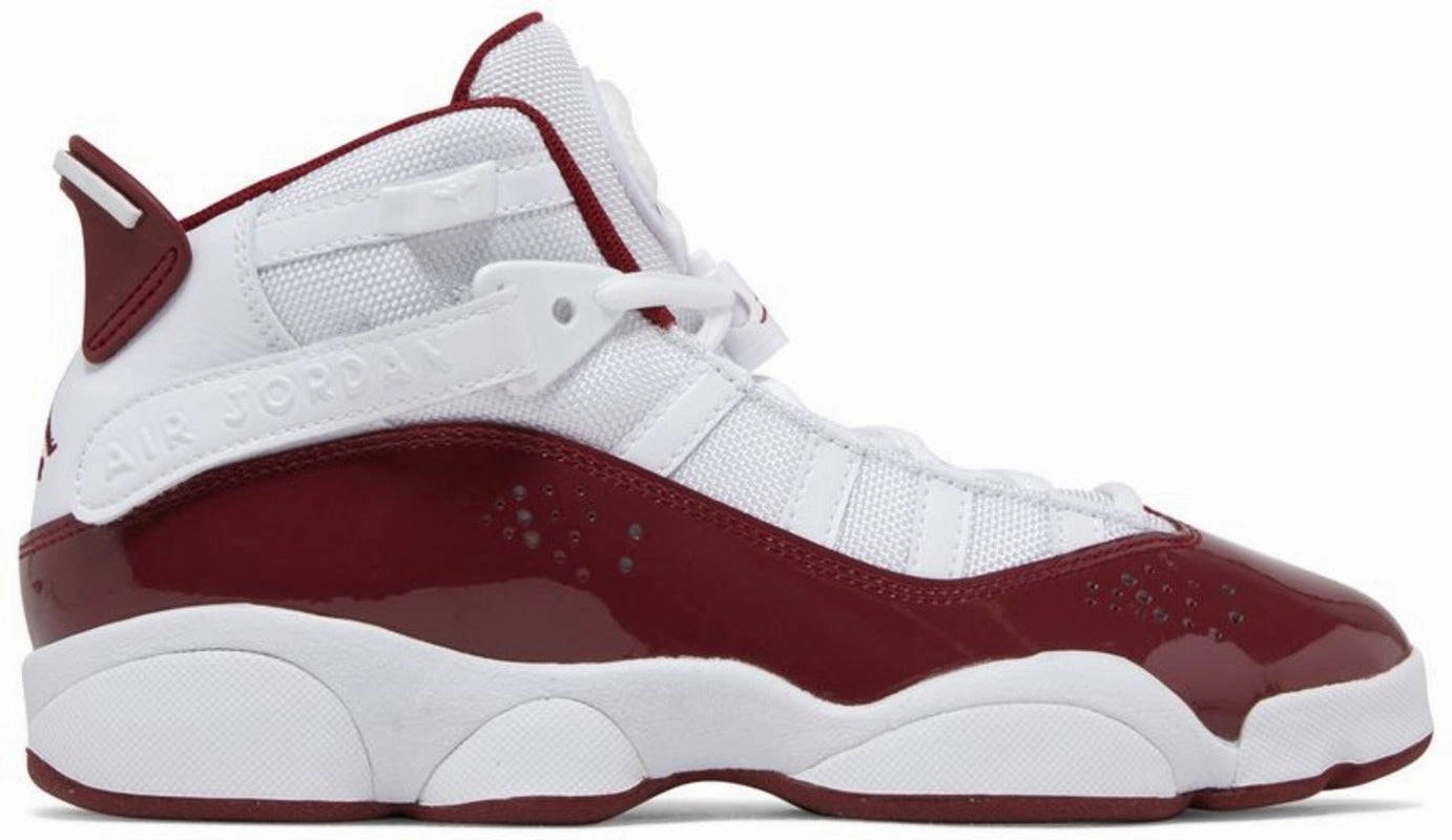 Cushioned Ankle Support Fit Freedom Jordan 6 Rings White Team Red (GS)