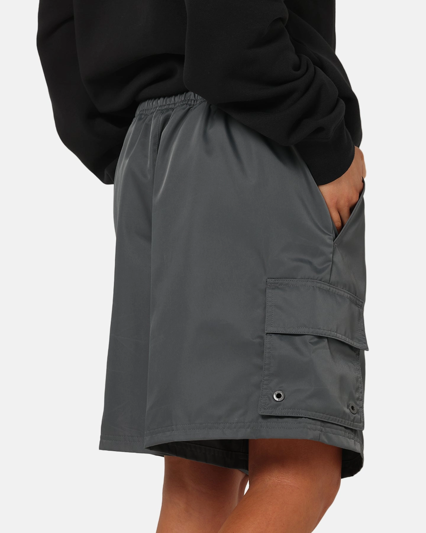 Jordan Brooklyn Cargo Shorts Iron Grey Soft Touch Material