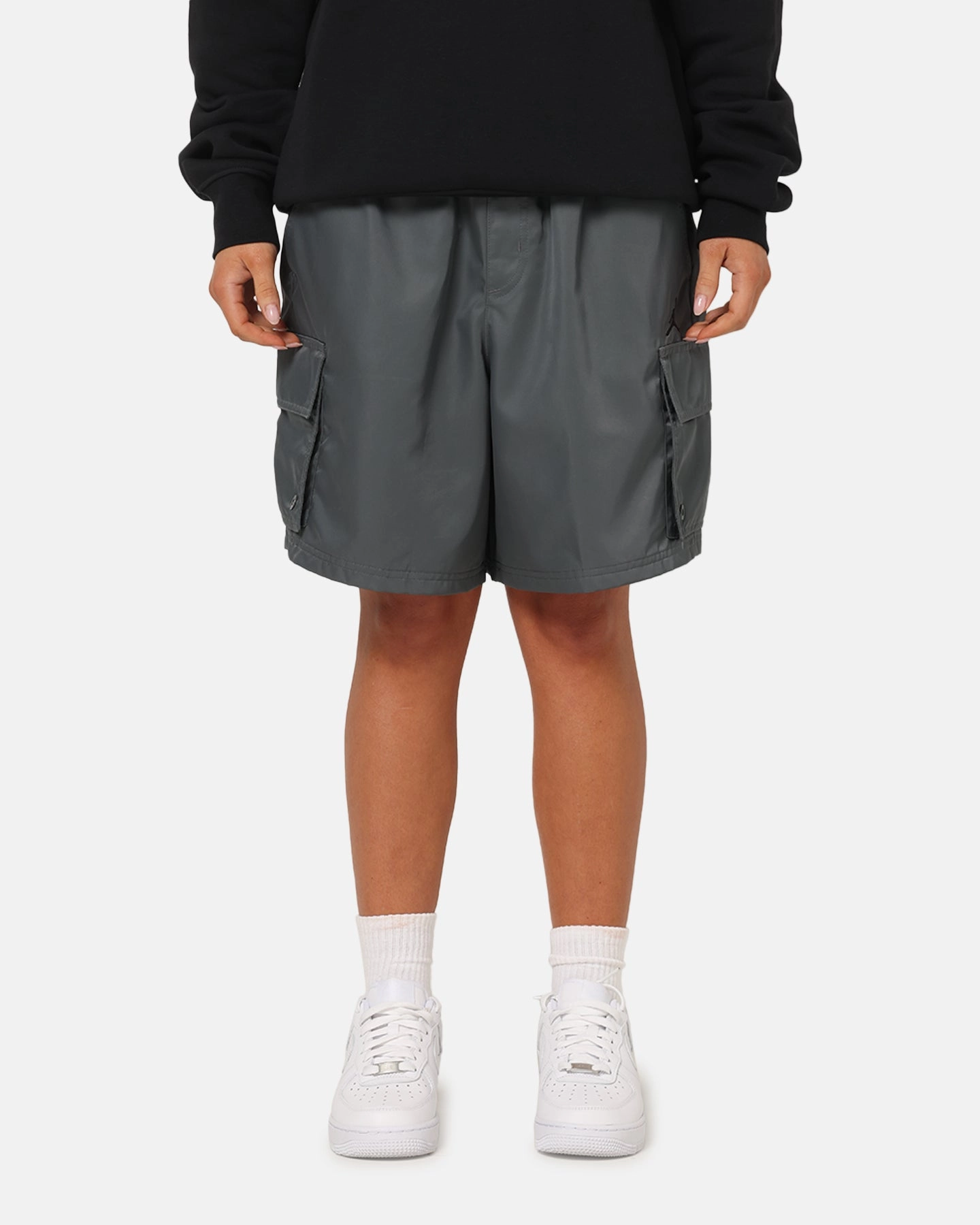 Stay Flexible Breathable Fit Jordan Brooklyn Cargo Shorts Iron Grey