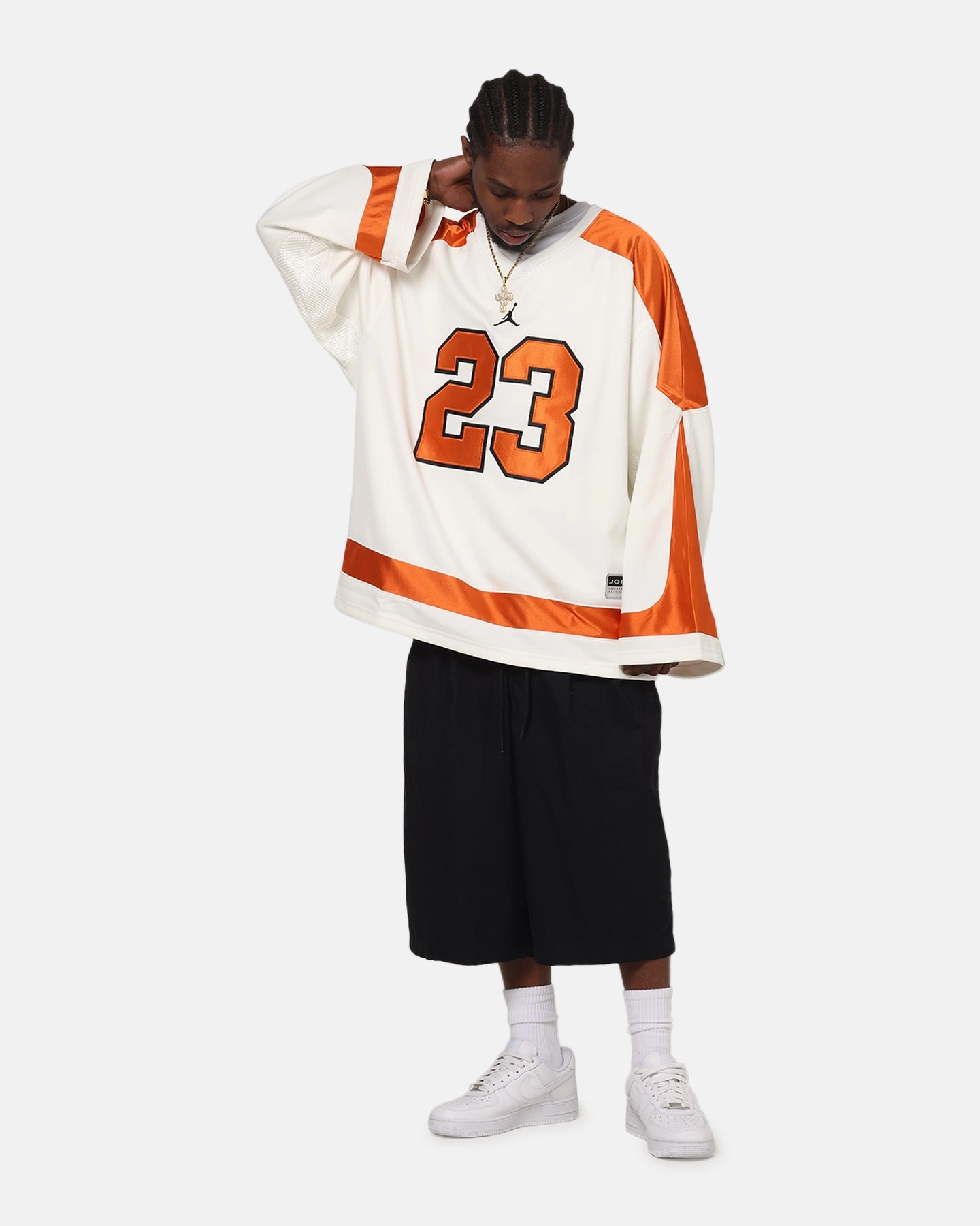 Fast Layering Jordan Brooklyn Collegiate Hockey Jersey Sail/Starfish/Black
