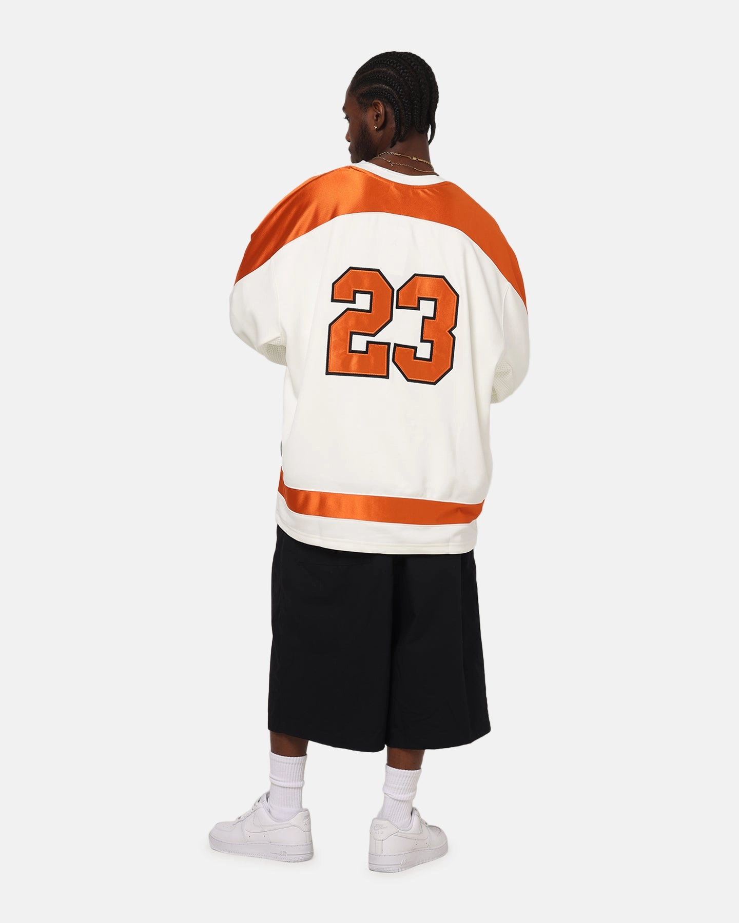 Air Flow High Elasticity Fabric Jordan Brooklyn Collegiate Hockey Jersey Sail/Starfish/Black