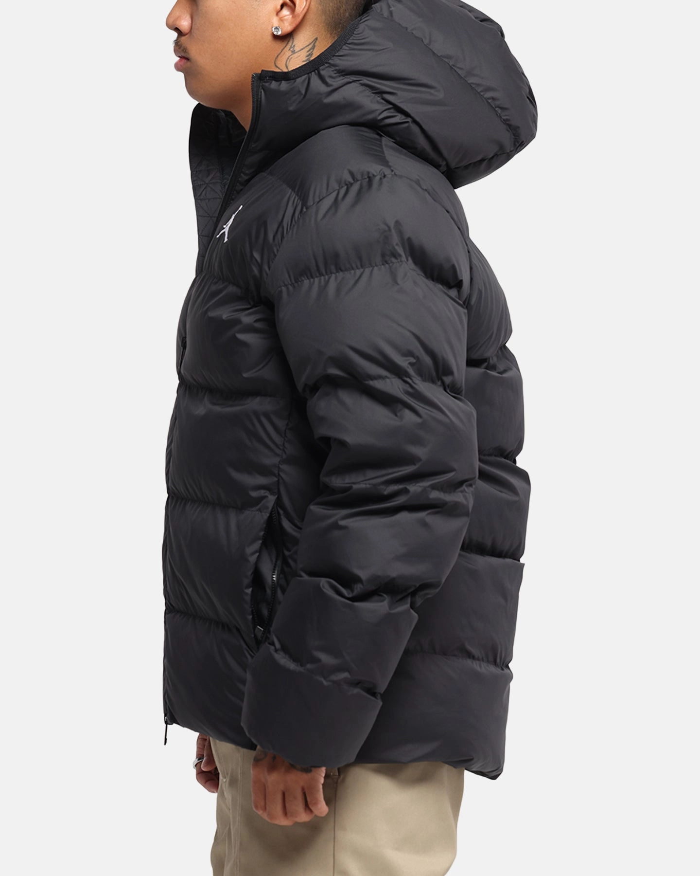 Reinforced Elbow Patches Hydrostatic Rating Tested Jordan Brooklyn Puffer Jacket Black