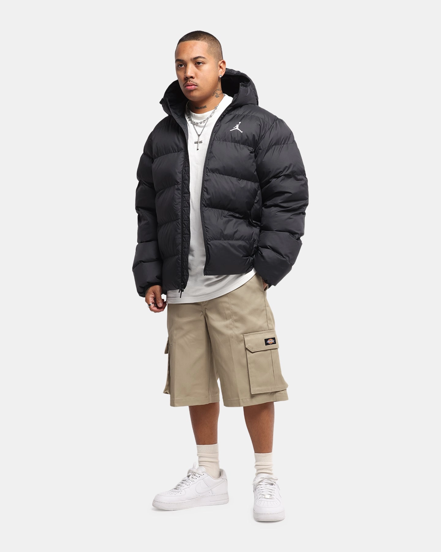 Heat Retention belt Jordan Brooklyn Puffer Jacket Black