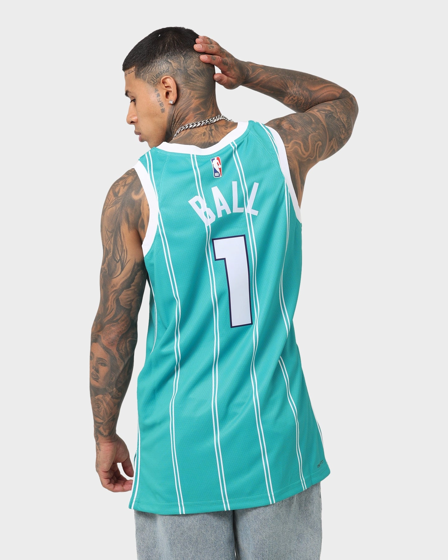 Jordan Charlotte Hornets LaMelo Ball #1 Icon Swingman 22/23 Jersey Rapid Teal Agility Wear Quick Move
