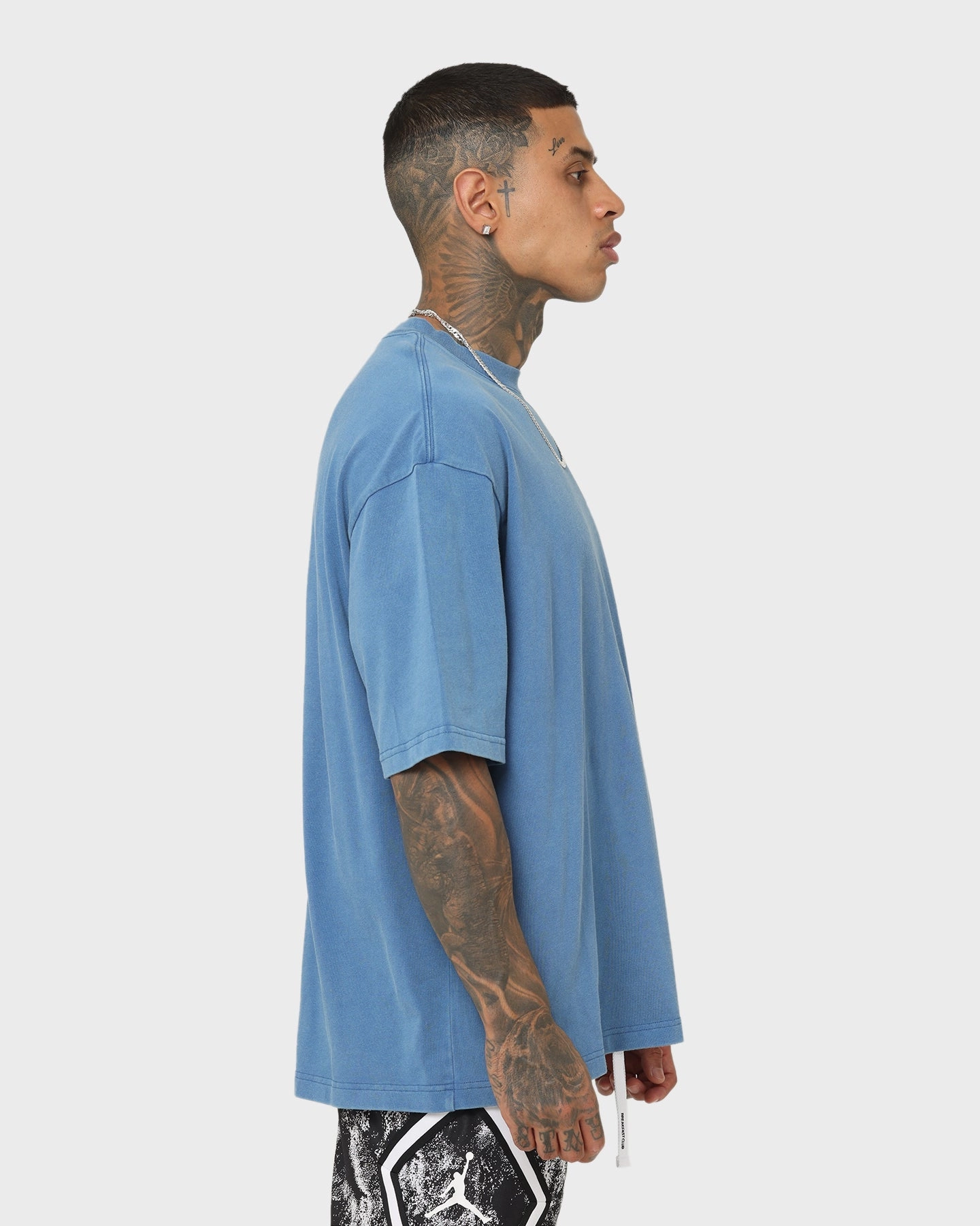 Basic Comfort Playful Design Jordan Flight Essential Washed Oversized T-Shirt True Blue