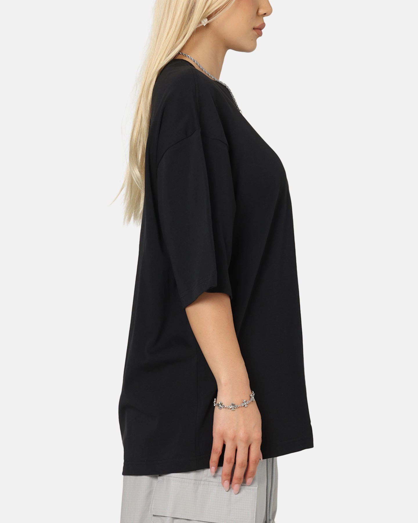 Jordan Flight Essentials Oversized Crewneck T-Shirt Black/Black Breathable Style