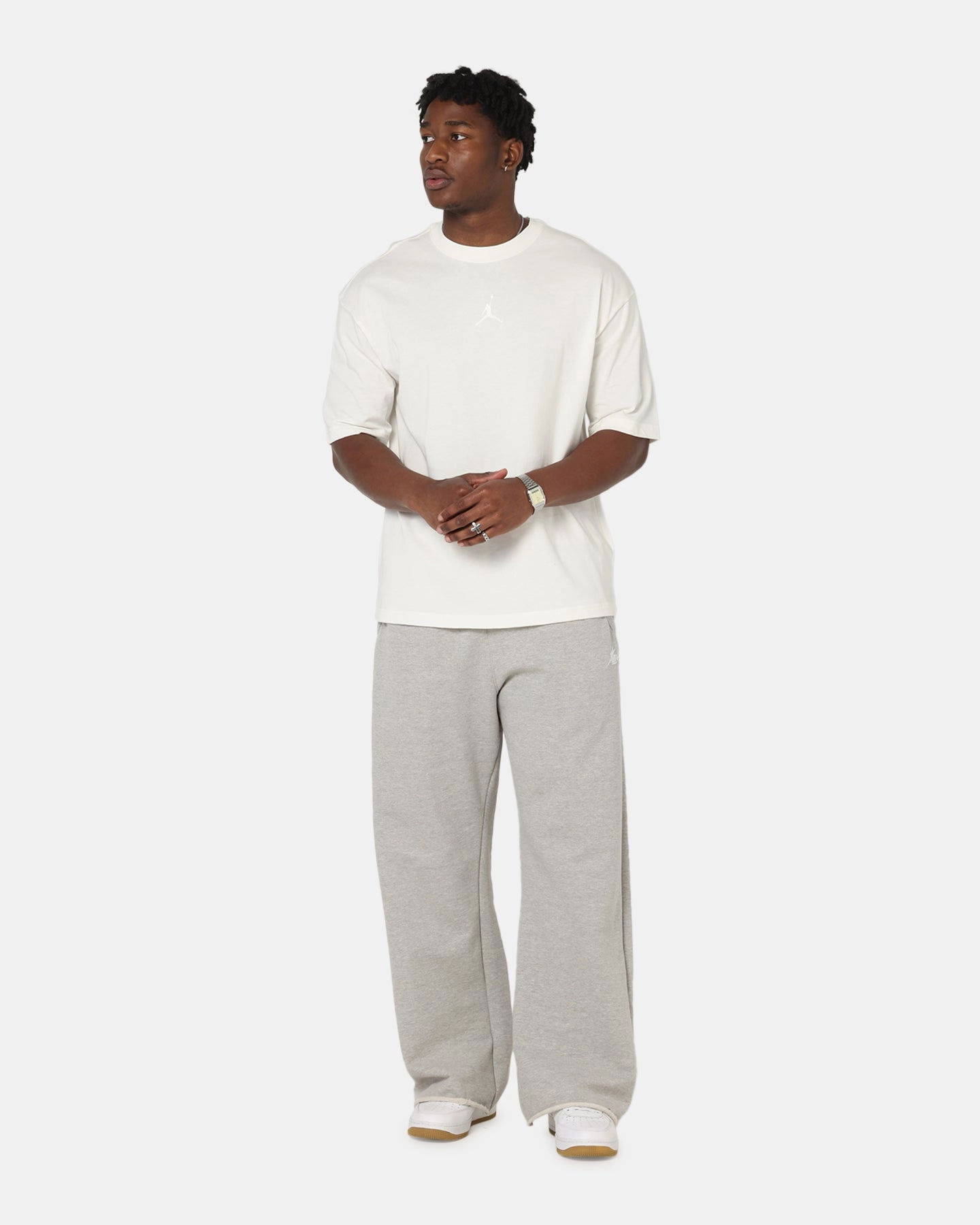 Jordan Flight Essentials Oversized Crewneck T-Shirt Sail/Sail Airflow Ventilation Design
