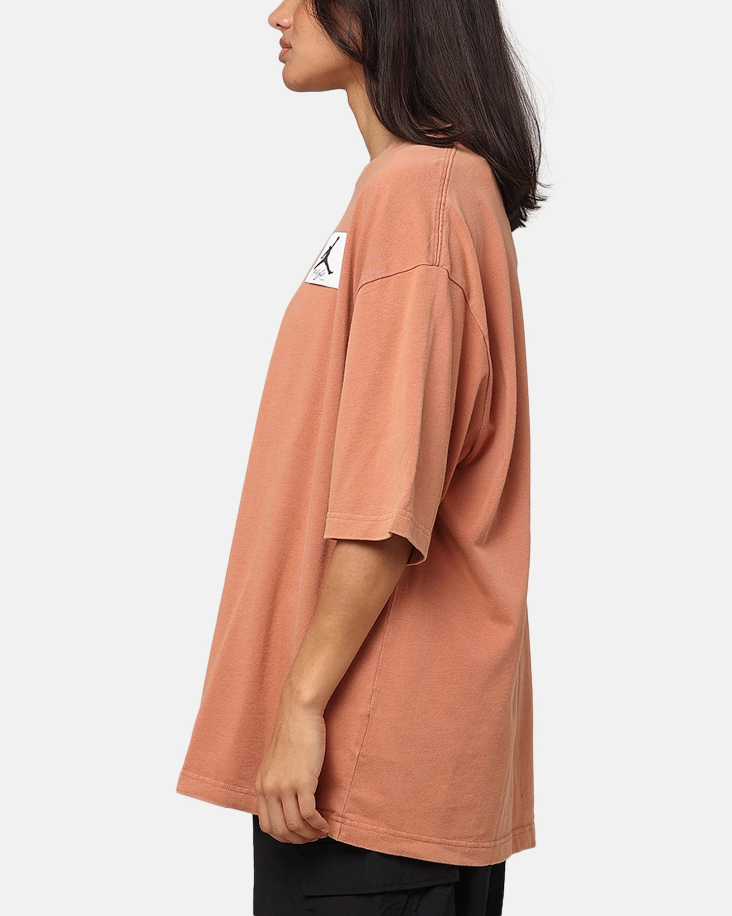 Fashion Fit Dimensional Stability Weave Jordan Flight Essentials Oversized Crewneck T-Shirt Sky J Orange