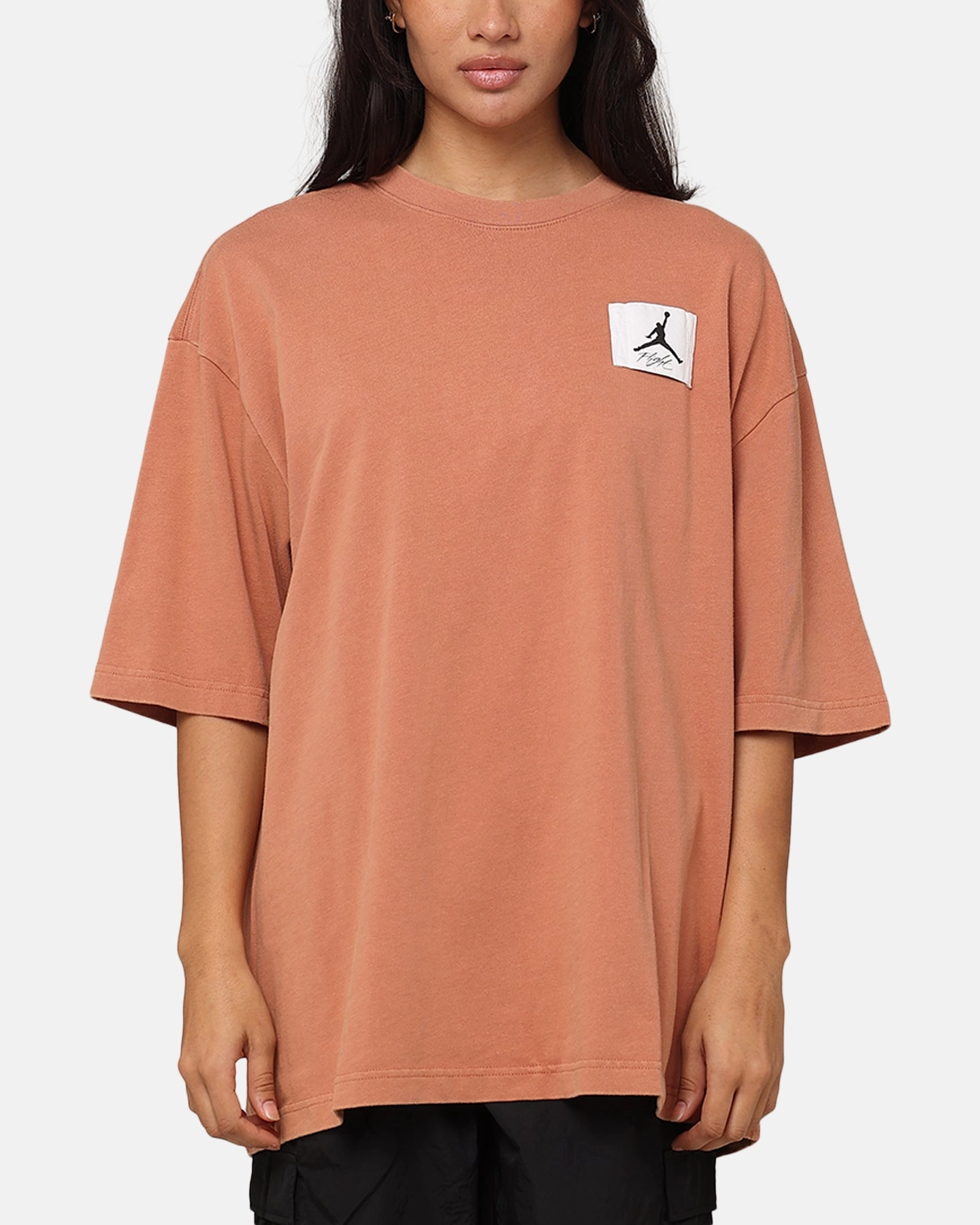 Popular Long Lasting Color Jordan Flight Essentials Oversized Crewneck T-Shirt Sky J Orange