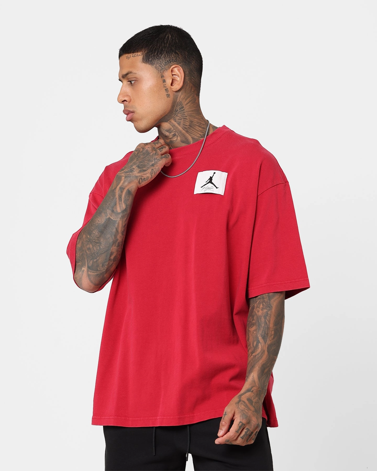 Jordan Flight Essentials Oversized T-Shirt Cardinal Red Minimal Comfort