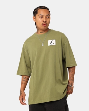 Trendy Sweat Absorbent Jordan Flight Essentials Oversized T-Shirt Sky J Light Olive