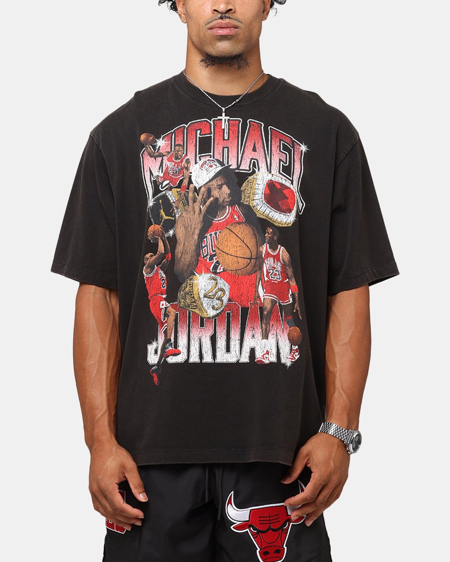 Jordan Jumpman Flight Essentials Graphic Oversized T-Shirt Black Moisture Wicking Fabric