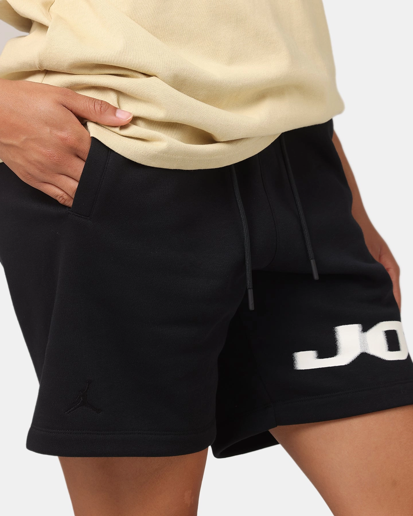 Commuter Fit Jordan Jumpman MVP Fleece Shorts Black/Sail
