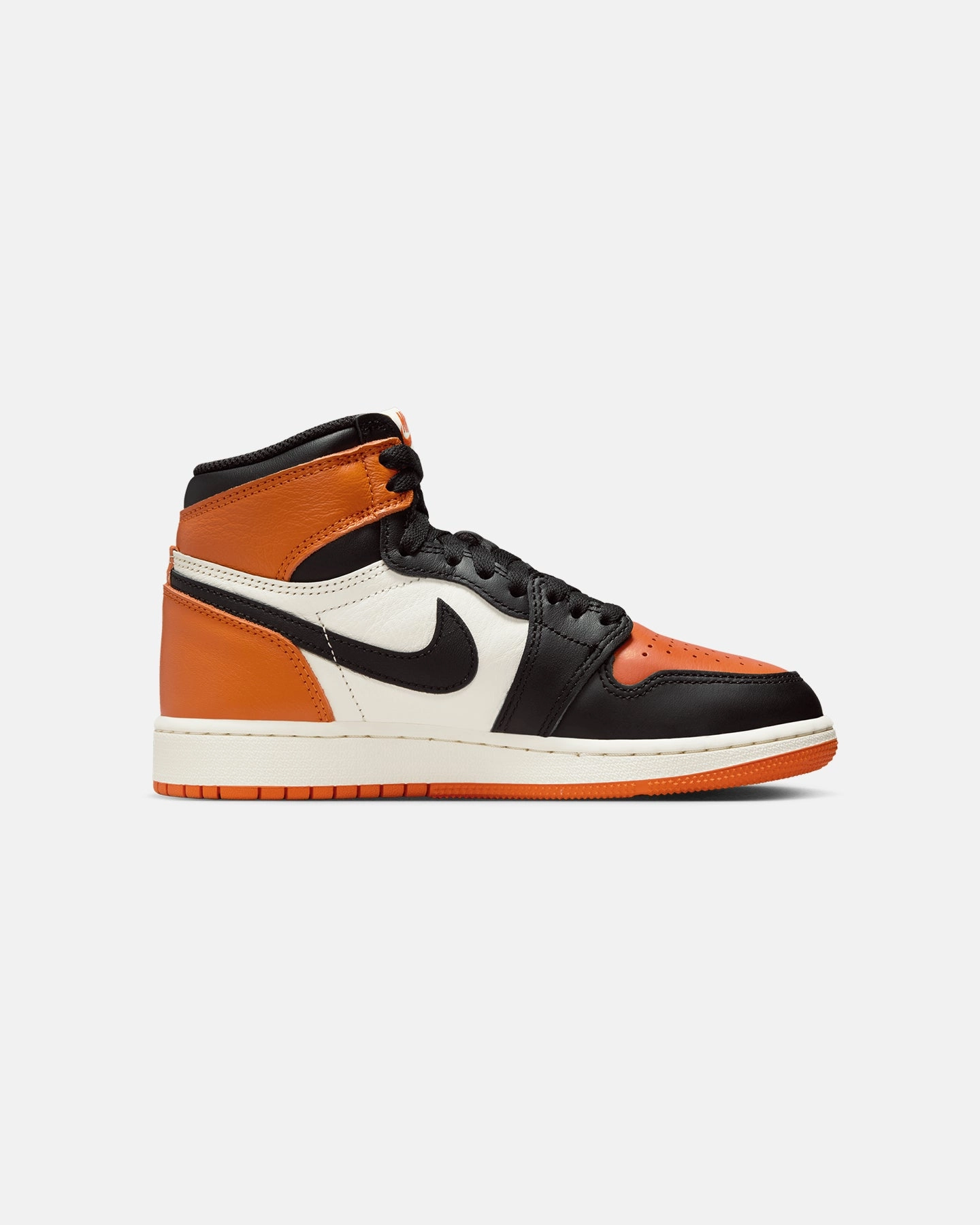 Refined Ease Lifestyle Athlete Jordan Kids' Air Jordan 1 High OG "Shattered Backboard" (GS) Black/Black-Sail-Stafish