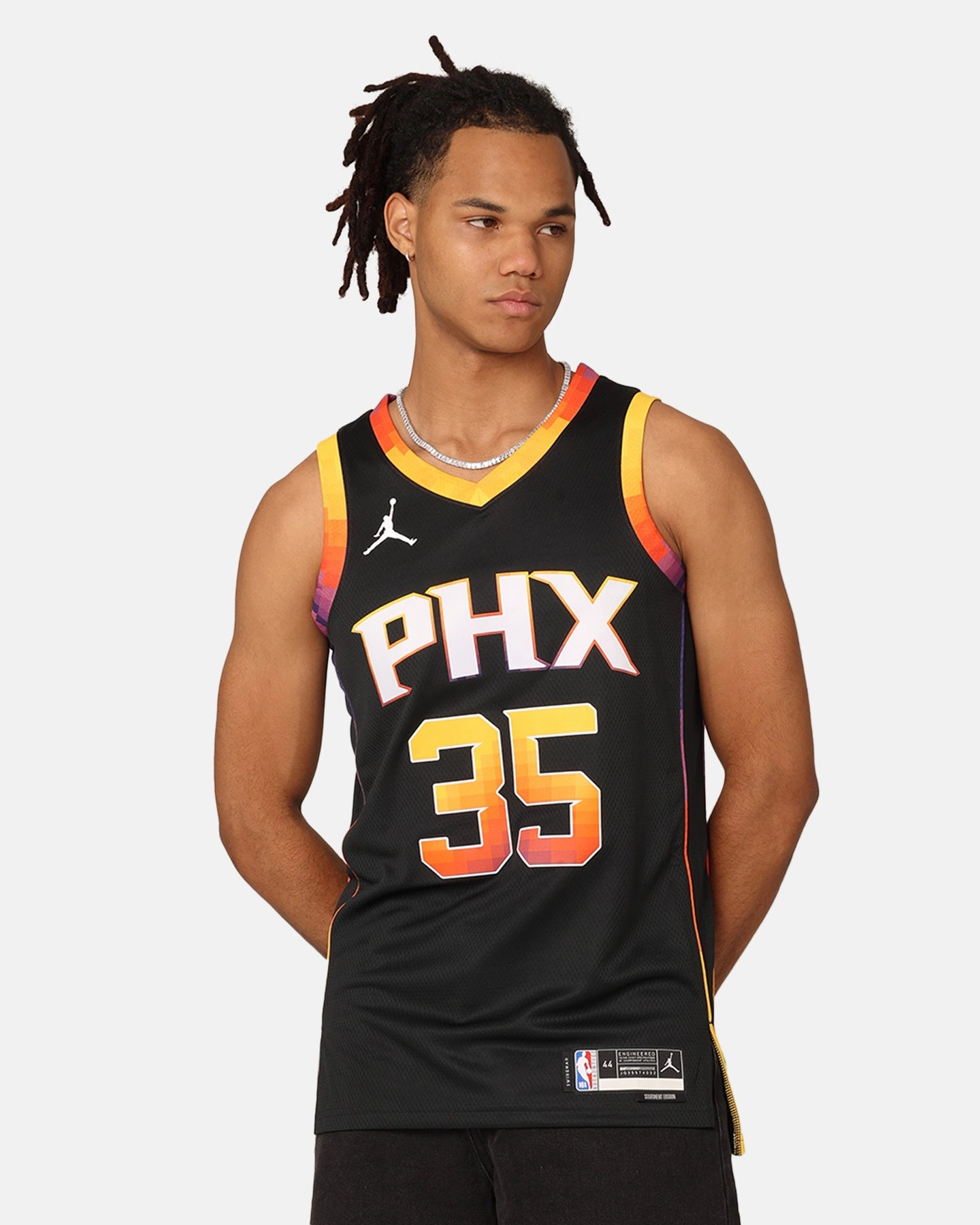 Power Comfort Zero Waste Manufacturing Process Jordan Phoenix Suns Kevin Durant Statement Edition 2022/23 Dri-FIT Swingman Jersey Black